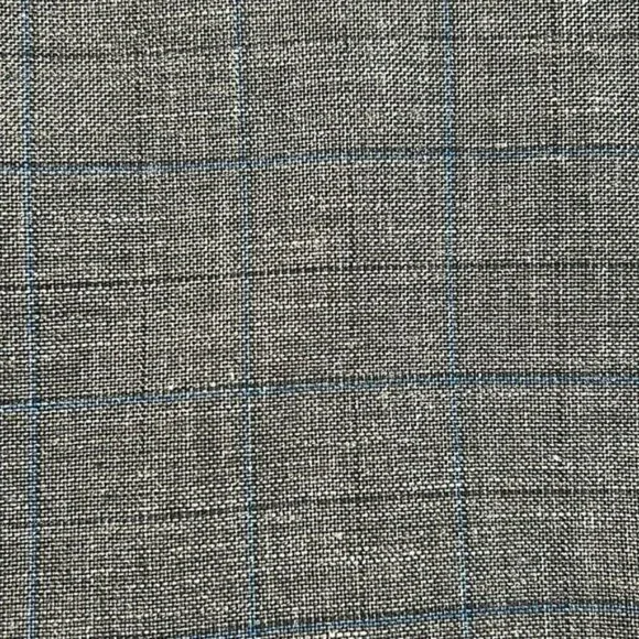 Ralph Lauren 48R Gray Plaid Blue Blazer Suit Jacket Sport Coat Two Button Wool - Picture 16 of 16